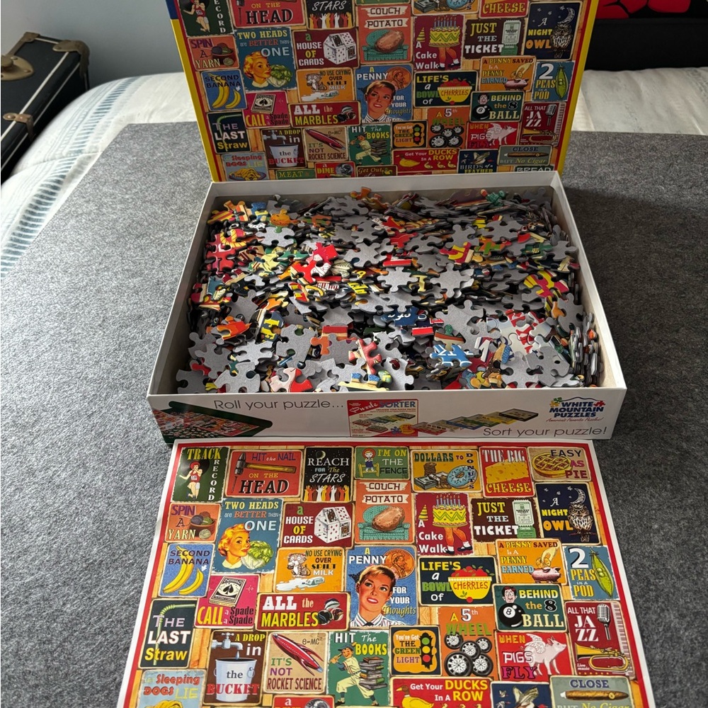 White Mountain Puzzles-‘Things We Say' 1000 Piece Puzzle - Picture 2 of 3